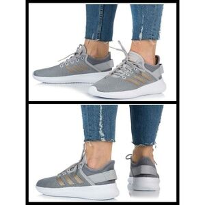 💕ADIDAS💕 Cloadfoam QT Flex 3-Stripes Sneakers Gray 8.5 New in Box (No Lid)